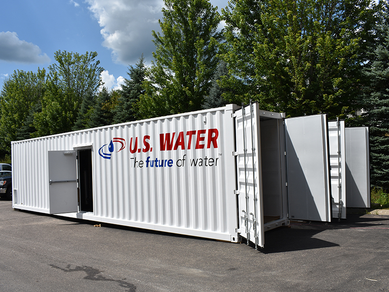 Figure 1: ISO shipping container with added man door