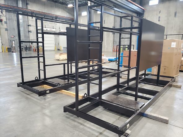 Steel frames for skidded reverse osmosis systems – the use of America steel would help toward ensuring 55% domestic content to comply with BABA.